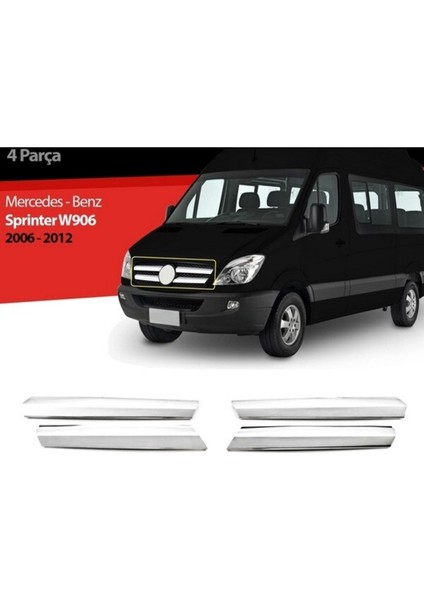 Mercedes Sprinter 2006-2013 Model Arası Krom Ön Panjur 4 Parça Paslanmaz Çelik