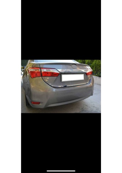 Toyota Corolla 2013-2018 Modeller Arası Krom Bagaj Alt Çıtası Paslanmaz Çelik
