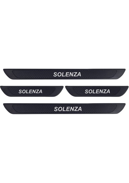 Dacia Solenza 2005-2007 Modeller Old Krom Karbon Eşiği 4 Parça Krom Yazılı