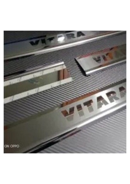 Suzuki Vitara 2007-2015 Modeller Arası Krom Kapı Eşiği 4 Parça Paslanmaz Çelik