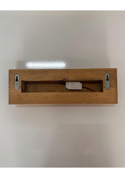 4 Yönlü LED Işıklı Doğal Ahşap Yatay Aplik fiyatları