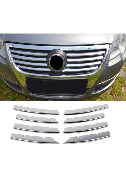 Vw Passat B6 Krom Ön Panjur 8 Parça 2005-2011 Arası P.çelik