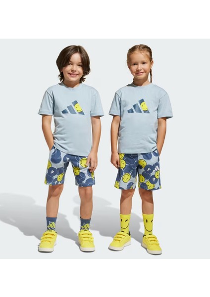 Kid's x Smileyworld Summerset Çocuk T-Shirt -Şort Takımı JJ3066
