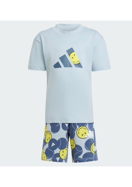 Kid's x Smileyworld Summerset Çocuk T-Shirt -Şort Takımı JJ3066
