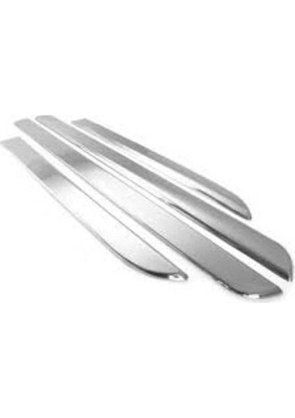 Renault Megane-2 2004-2010 Modeller Krom Yan Kapı Çıtası 4 Parça Paslanmaz Çelik