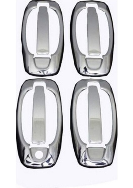 Fiat Doblo Krom Kapı Kolu 4 Kapı 8 Parça Paslanmaz Çelik 2010 ve Üzeri