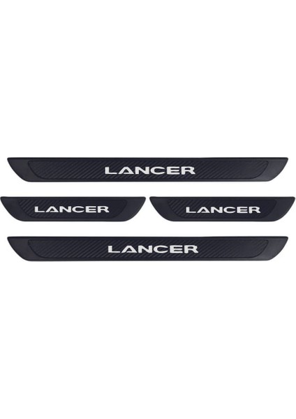 Mıtsubıshı Lancer 2004-2007 Modeller Old Karbon Kapı Eşiği 4 Parça Krom Yazılı modelleri