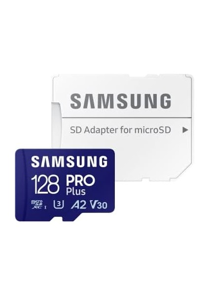Pro Plus 128GB Microsdxc Bellek Kartı, 180MB/S Okuma, 130MB/S Yazma, Uhs-I, U3, V30, A2, Sd Adaptörlü modelleri