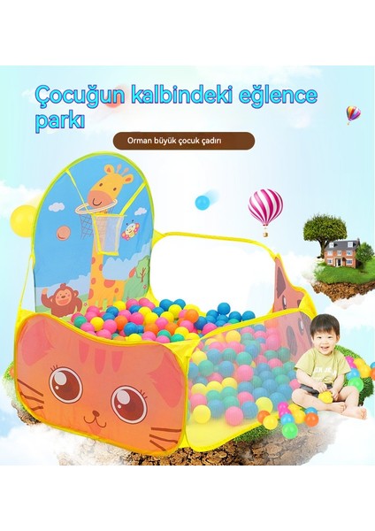 Çocuk Oyun Evi Kapalı ve Açık Karikatür Okyanus Topu Havuz Ateş Edilebilir Zürafa Çadır Ev Oyuncakları (Yurt Dışından)