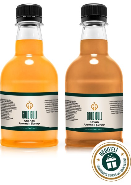 Ananas & Kavun Aromalı Kahve & Meyve Şurubu 2 x 300 ml