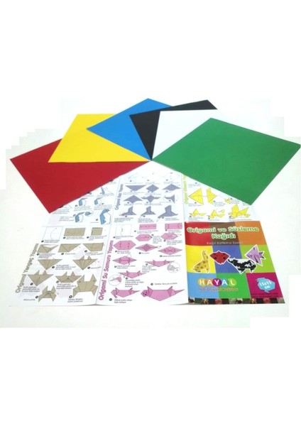 Hayal Origami Kağıt Seti 20*20 cm özel set 24 adetli