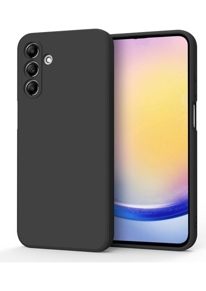 Galaxy A56 Uyumlu Lansman Liquid Silicone Kılıf Şok Emici Full Kasa Koruma Sağlayan Kılıf (Siyah)