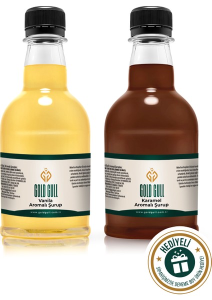 Vanilya & Karamel Aromalı Kahve & Meyve Şurubu 2 x 300 ml