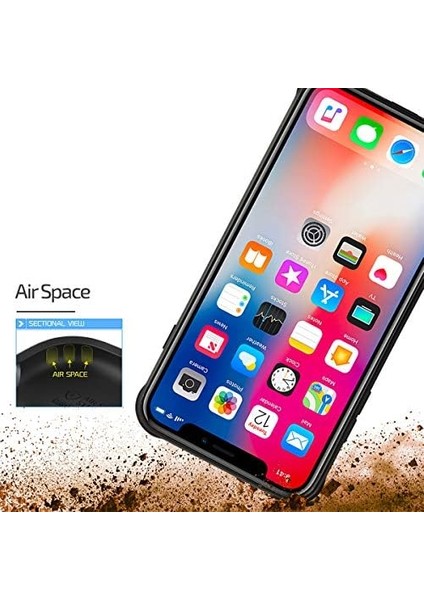 iPhone x Black Armor Kılıf