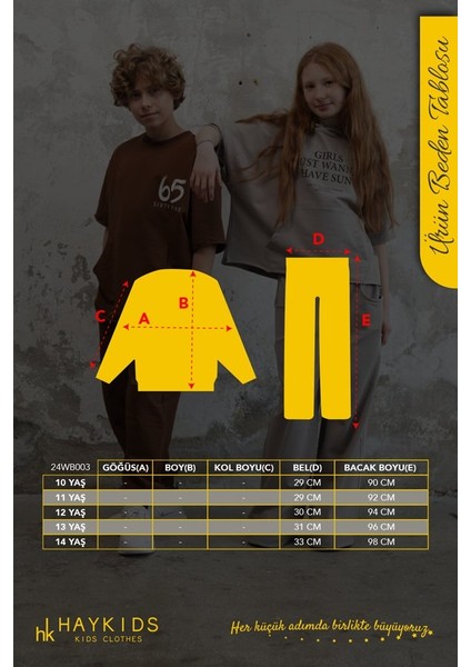 Kız Çocuk İspanyol Paça Kadife Jogger Pantolon