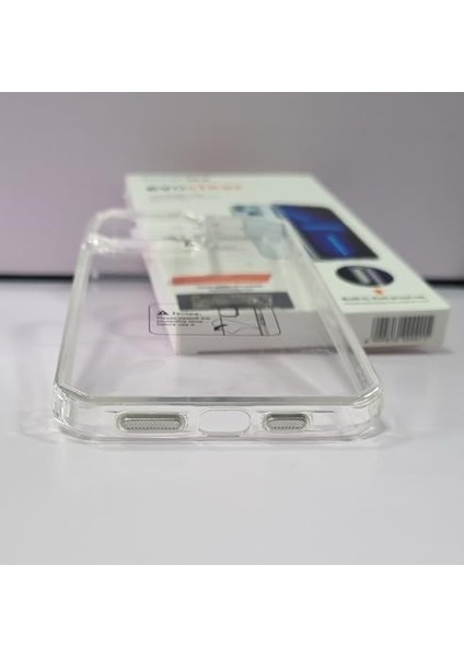 Düşme Çarpma Korumalı Darbe Emici Gelişmiş Kamera Korumalı Uv Işıklarına Dayanıklı Çizilmez Metal Toz Filtreli Kristal Şeffaf Telefon Kılıfı Evoclear (Iphone 11 Ile Uyumlu)