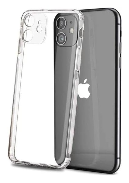 iPhone Tam Korumalı Telefonunuzun Tam Görünmesini Sağlayıp Telefonunuzun Kendi Güzelliğini Ön Plana Çıkaran Şarj Bölümü Tıpalı Koruma Sağlayan Şeffaf Silikon Telefon Kılıfı (Iphone 13 Mini)