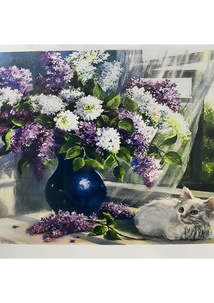 5d Yapışan Boncuk Goblen 30 x 40 cm Mozaik Tablo Pano 60134