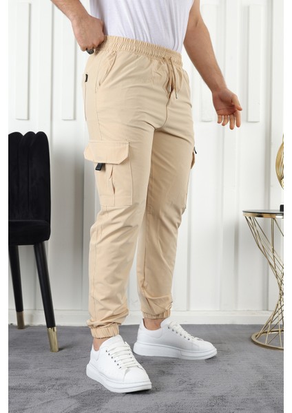 Paraşüt Kumaş Lastik Paça Fermuar Detaylı Jogger Pantolon
