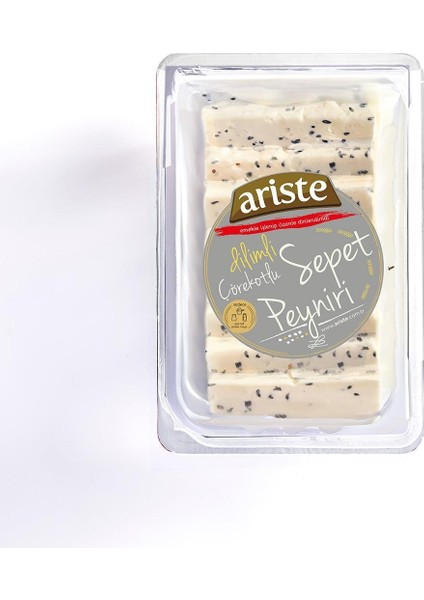 Dilimli Hanımeli Çörekotlu Sepet Peyniri 250 gr