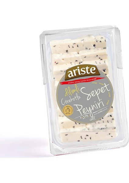 Dilimli Hanımeli Çörekotlu Sepet Peyniri 250 gr