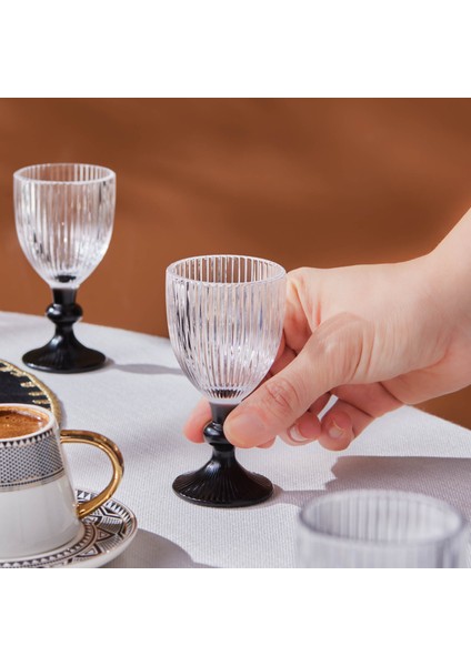 Rocco 6'Lı Kahve Yanı Bardağı Siyah 60 Ml fırsatları