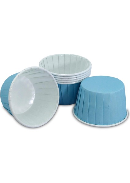 Mat Mavi Muffin Kek Kapsülü 50LI x 5 Paket - K11