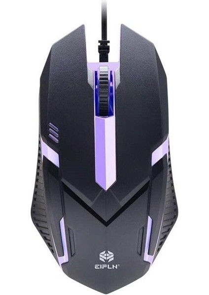 Kablolu Işık Yayan Fare USB Dizüstü Bilgisayar Masaüstü Bilgisayar Ofis Ev Yedi Renkli Arkadan Aydınlatmalı Fare (Yurt Dışından)