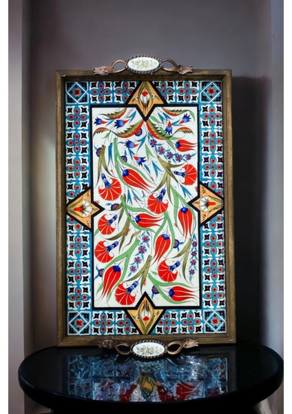 El Yapımı Sunumluk Tepsi (25 cm x 40 Cm)