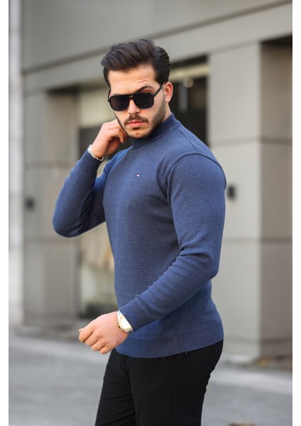 Erkek Yarım Balıkçı Yaka Triko Kazak modelleri