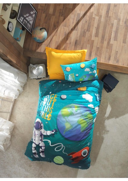 Junior Tek Kişilik Little Astronaut Turkuaz