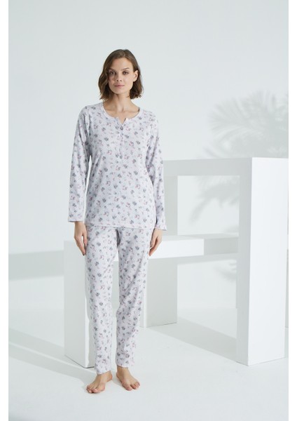 Angelique Pamuk Uzun Kol Kadın Pijama Takımı 21506 fiyatları