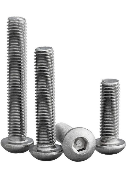 Bombe Başlı İmbus Civata Din 7380 M4 x 10 mm 50 Adet
