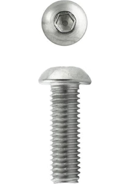 Bombe Başlı İmbus Civata Din 7380 M4 x 10 mm 50 Adet