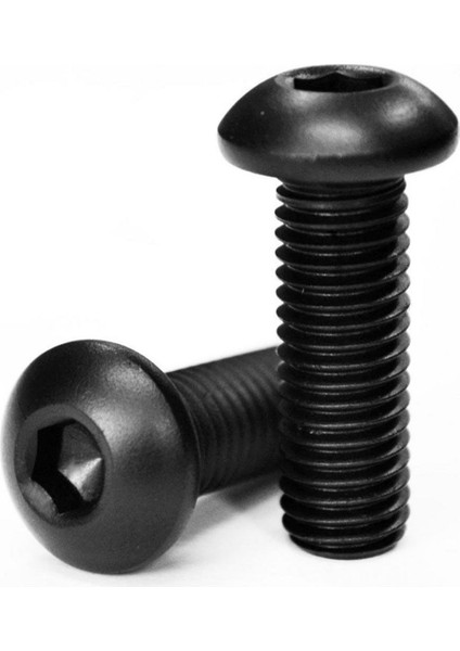 Bombe Başlı İmbus Civata Siyah Din 7380 M6 x 40 mm 50 Adet