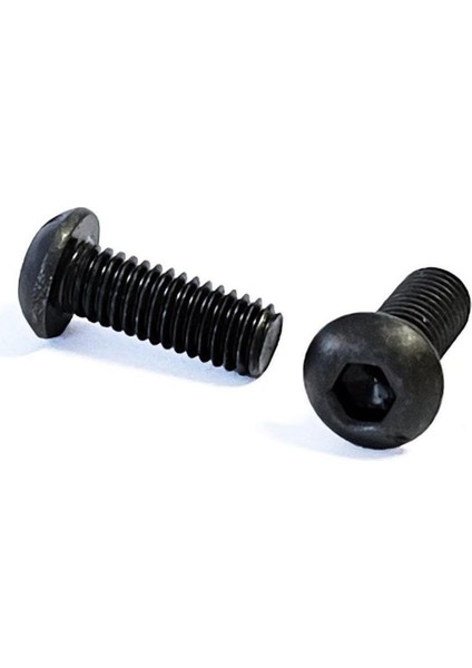 Bombe Başlı İmbus Civata Siyah Din 7380 M6 x 40 mm 50 Adet
