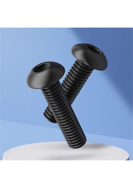 Bombe Başlı İmbus Civata Siyah Din 7380 M10 x 35 mm 30 Adet