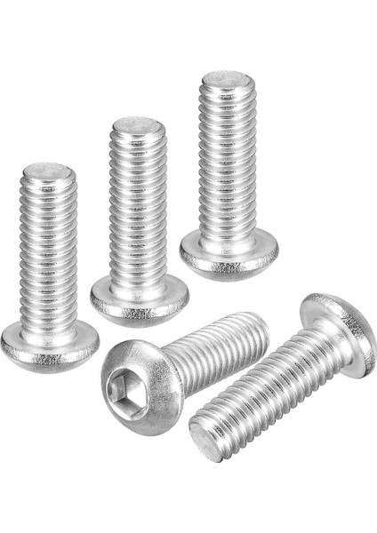 Bombe Başlı Imbus Civata Dın 7380 M6X30 mm 50 Adet