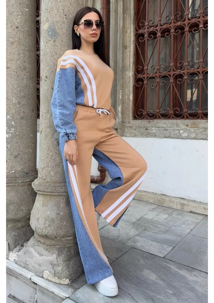 Kot Garnili Sweat Pantolon Ikili Takım fiyatları