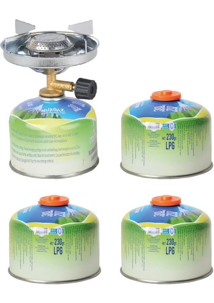 Troya Ocak+3 Adet 230 gr Kartuş Set