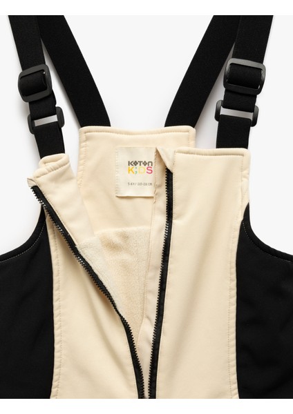 Oversize Ayarlanabilir Askılı Fermuar Detaylı Kayak Tulumu modelleri