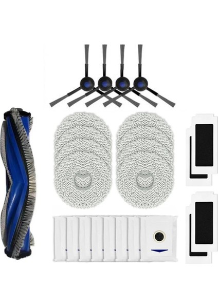 Debot T30 Pro Omni / Elektrikli Süpürge Için Aksesuar Seti Yıkanabilir Ana Yan Fırça Filtre Toz Torbası Paspas (Yurt Dışından)