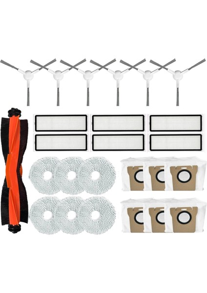 Robot Vakum X20+ / X20 Plus Yedek Aksesuarları Hepa Filtre Paspas Bezi Toz Torbası (Yurt Dışından)