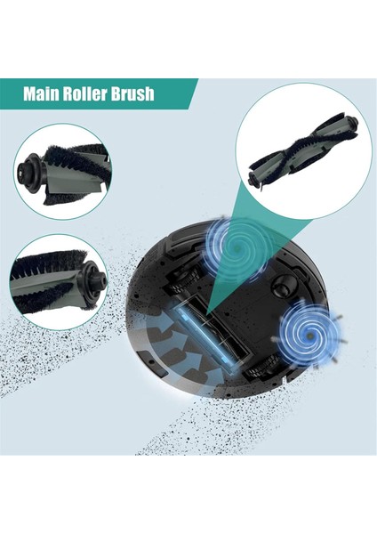 P20 Robot Süpürge Ana Yan Fırça Hepa Filtre Yedek Parça Aksesuarları (Yurt Dışından) fırsatları