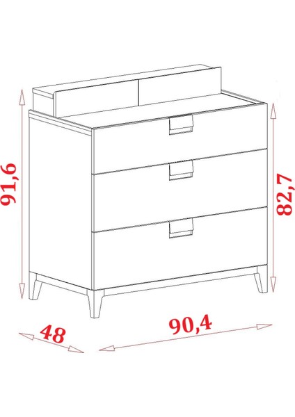 Meltem Natura Genç Odası Şifonyer