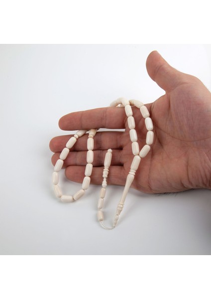 Fildişi Kapsül Kesim 6.5X13 Mm Tesbih 26 Gr