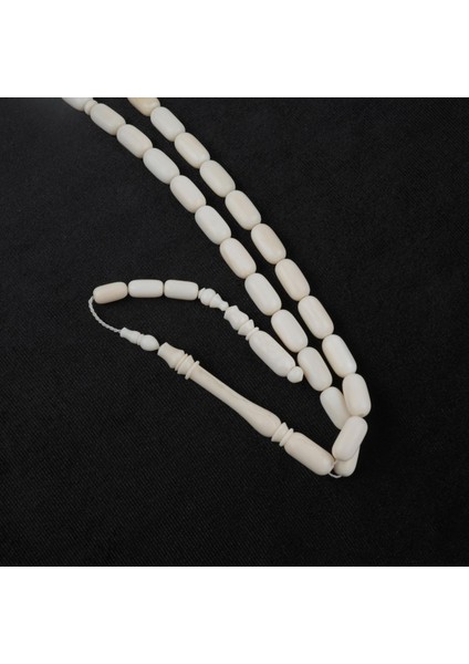 Fildişi Kapsül Kesim 6.5X13 Mm Tesbih 26 Gr