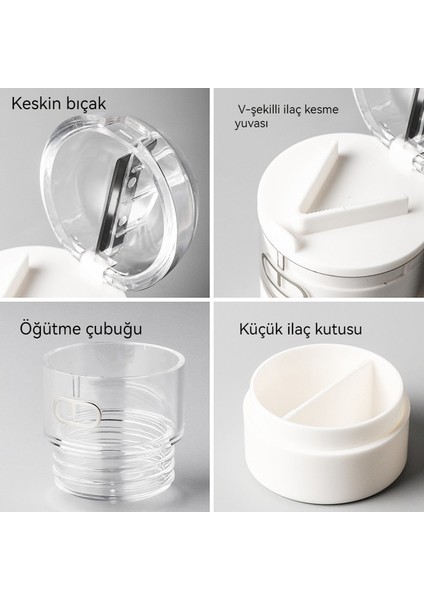 Hap Taşlama Kesici - Taşınabilir Hap Kutusu - Çok Fonksiyonlu Ilaç Kesici (Yurt Dışından) fiyatları