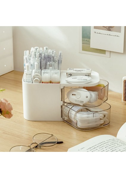 Üst Düzey Basit Saklama Kutusu - Çok Fonksiyonlu Yatak Odası - Cilt Bakımı Sınıflandırma Rafı (Yurt Dışından)