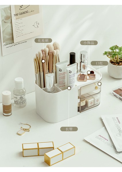 Üst Düzey Basit Saklama Kutusu - Çok Fonksiyonlu Yatak Odası - Cilt Bakımı Sınıflandırma Rafı (Yurt Dışından) fırsatları